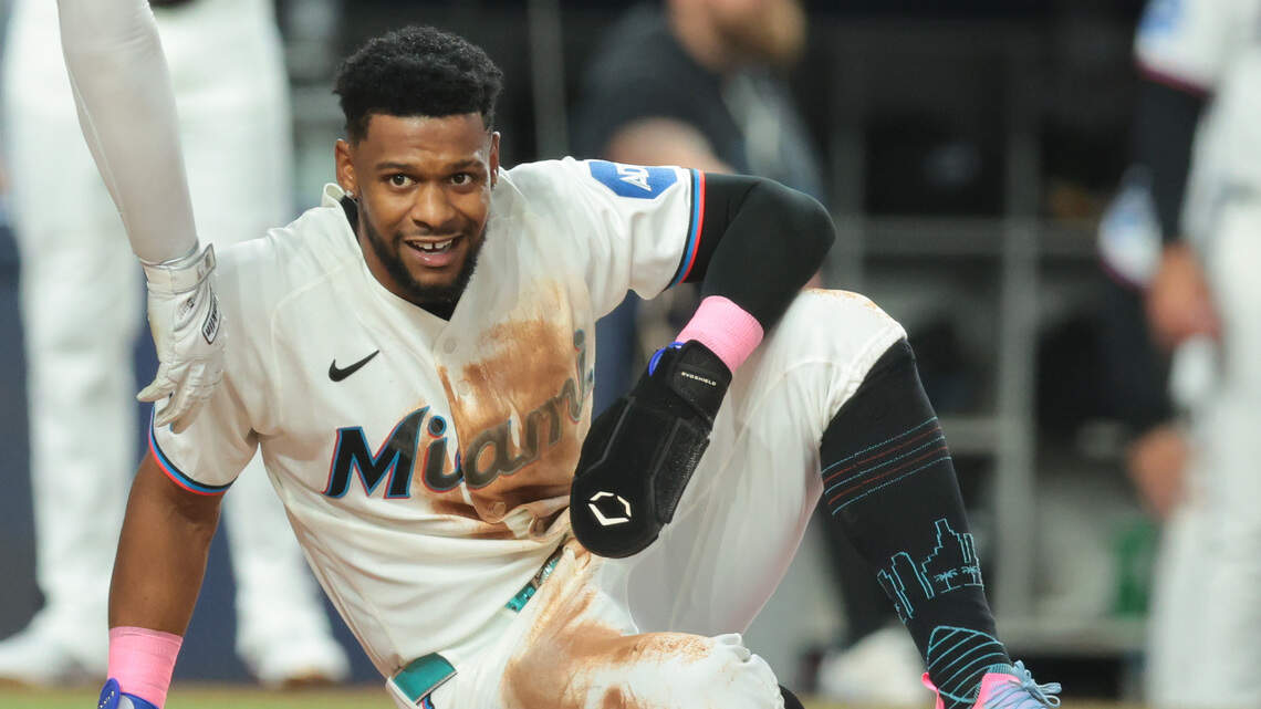 Un eléctrico Otto López desata el caos en las bases y los Marlins evitan barrida ante Boston
