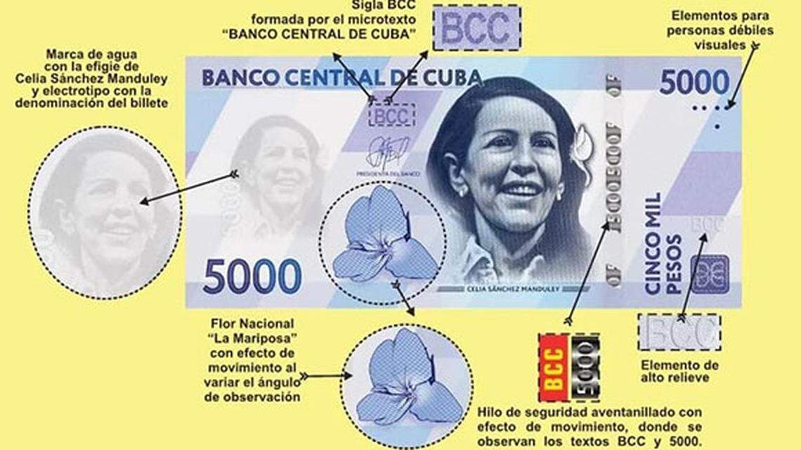 Cuba saca billetes de 5,000 pesos mientras los bancos se quedan sin efectivo