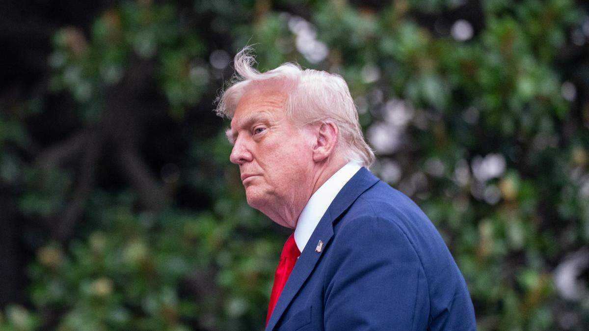 El presidente Trump regresa a la Casa Blanca en Washington D. C. el 13 de julio de 2025.