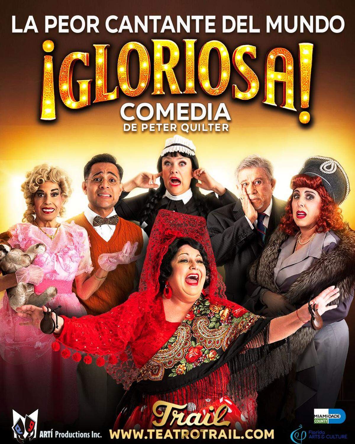 Afiche de la obra, que tendrá seis funciones entre el 15 y el 24 de este mes de agosto en el Teatro Trail. 