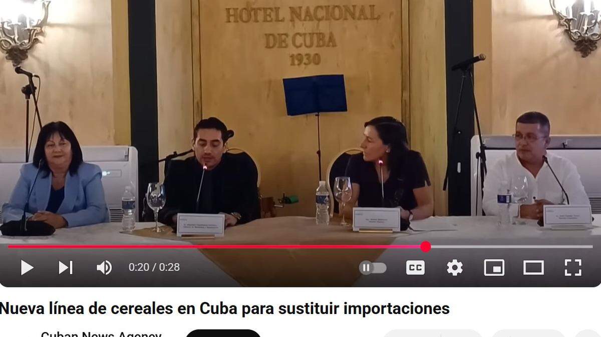 Empresarios eslovacos y cubanos anunciaron en una rueda de prensa desde el Hotel Nacional, en La Habana, la creación de una nueva línea de cereales para turistas en la isla.