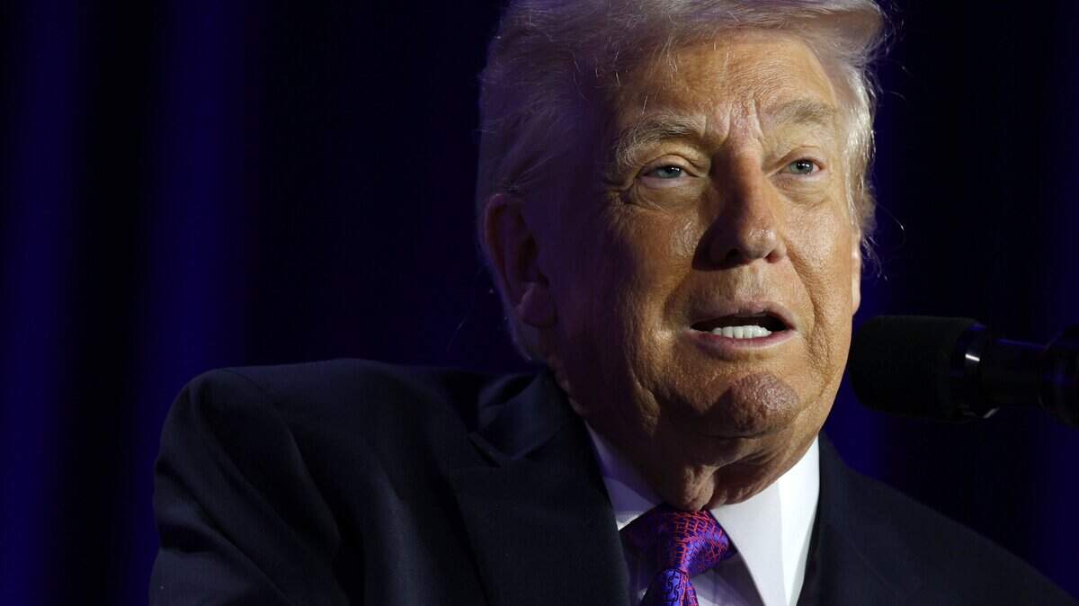 El presidente de Estados Unidos, Donald Trump, habla durante el 74.º Desayuno Nacional de Oración Anual en el hotel Washington Hilton, el 5 de febrero de 2026 en Washington, DC.