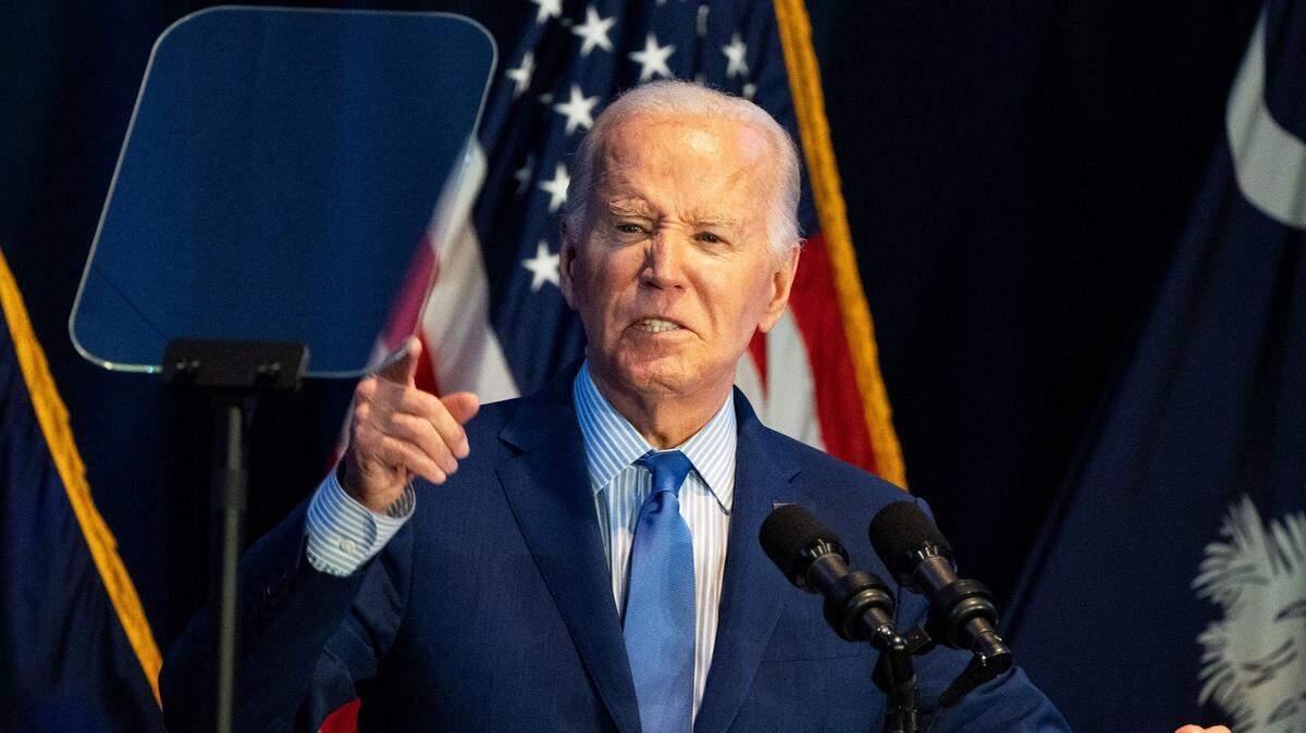 El presidente Joe Biden da un discurso durante un evento en Columbia, Carolina del Sur, el sábado 27 de enero de 2028.
