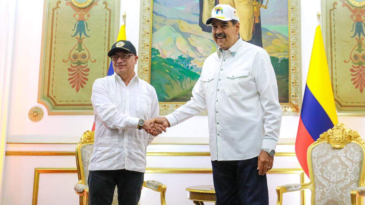 Los presidentes de Colombia y Venezuela, Gustavo Petro y Nicolás Maduro
PRESIDENCIA DE VENEZUELA
(Foto de ARCHIVO)
10/4/2024
