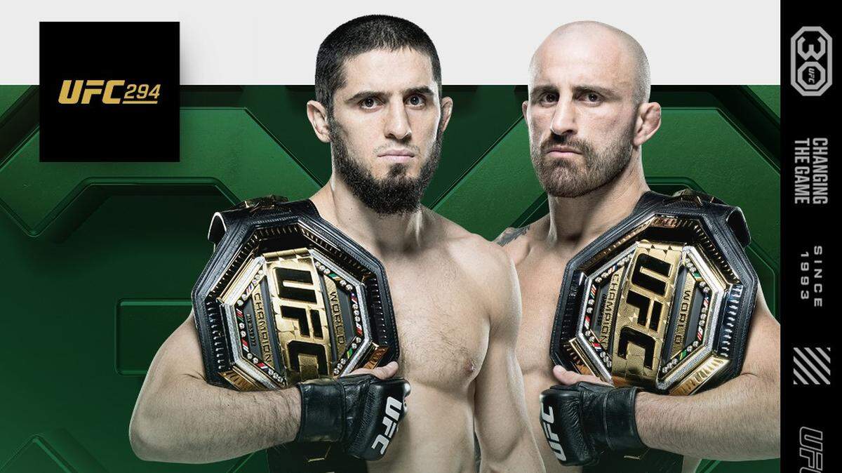 La UFC 294 ha tomado un giro inesperado. La pretendida revancha entre Islam Makhachev (izq.) y Alexander Volkanovski finalmente tendrá lugar el 14 de octubre en Abu Dhabi, pero no bajo las circunstancias ideales y dejando a esta cartelera con algunas dudas en el camino.