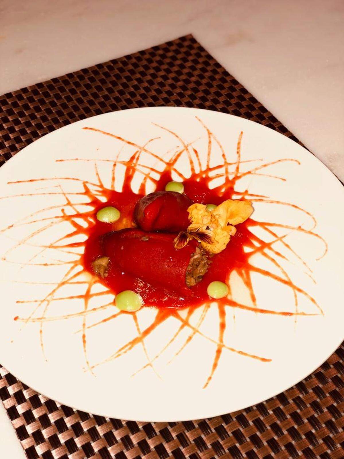 Piquillo rabo del chef Tomás Cuadrado.