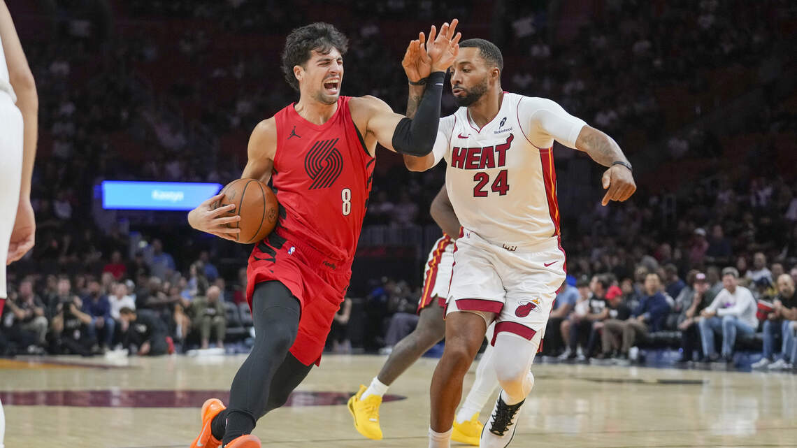 Al ritmo de Jovic, el Heat vence a los Trail Blazers en vibrante partido de campana a campana