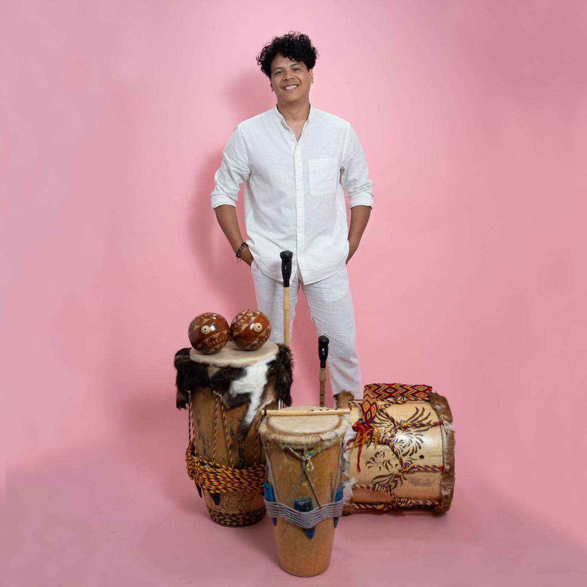 El percusionista y gaitero colombiano Tato Marenco.