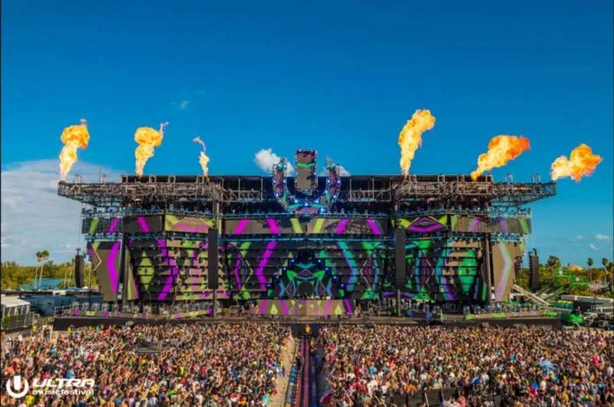 Festival Ultra en el Bayfront Park.
