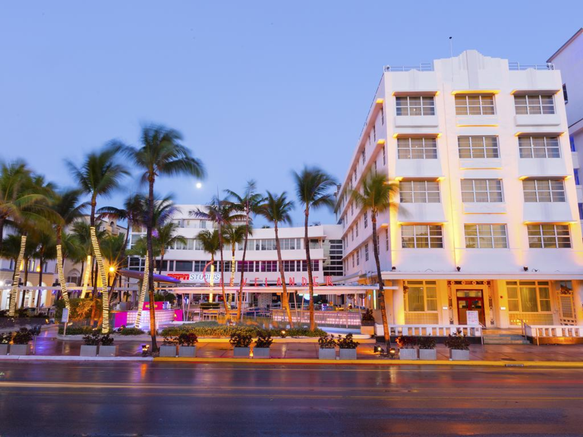 The Clevelander bar and hotel on Ocean Drive in South Beach.
