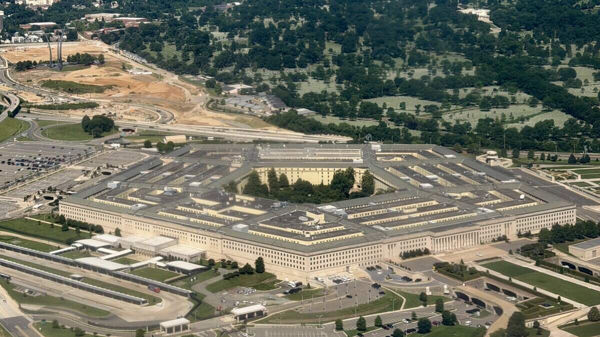 Una vista aérea del Pentágono, que alberga la sede del Departamento de Defensa de los Estados Unidos, en Arlington, Virginia, el 31 de mayo de 2026.