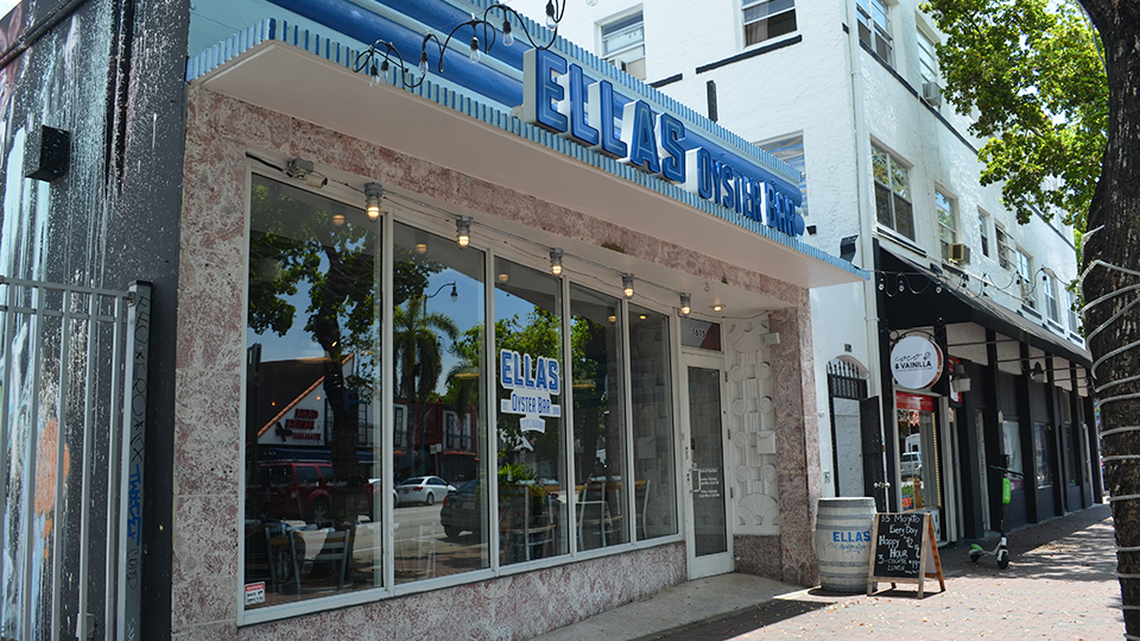 A streetscape in Little Havana.