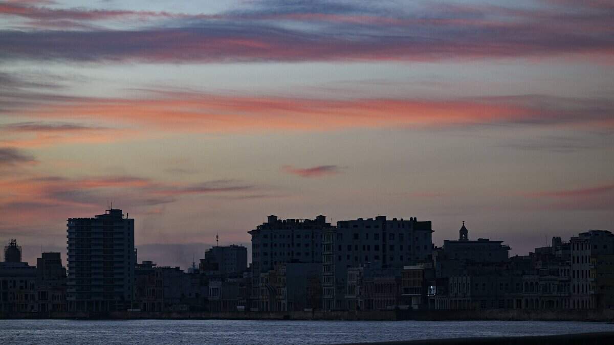 Vista general de la ciudad de La Habana durante un apagón el 29 de junio de 2026.