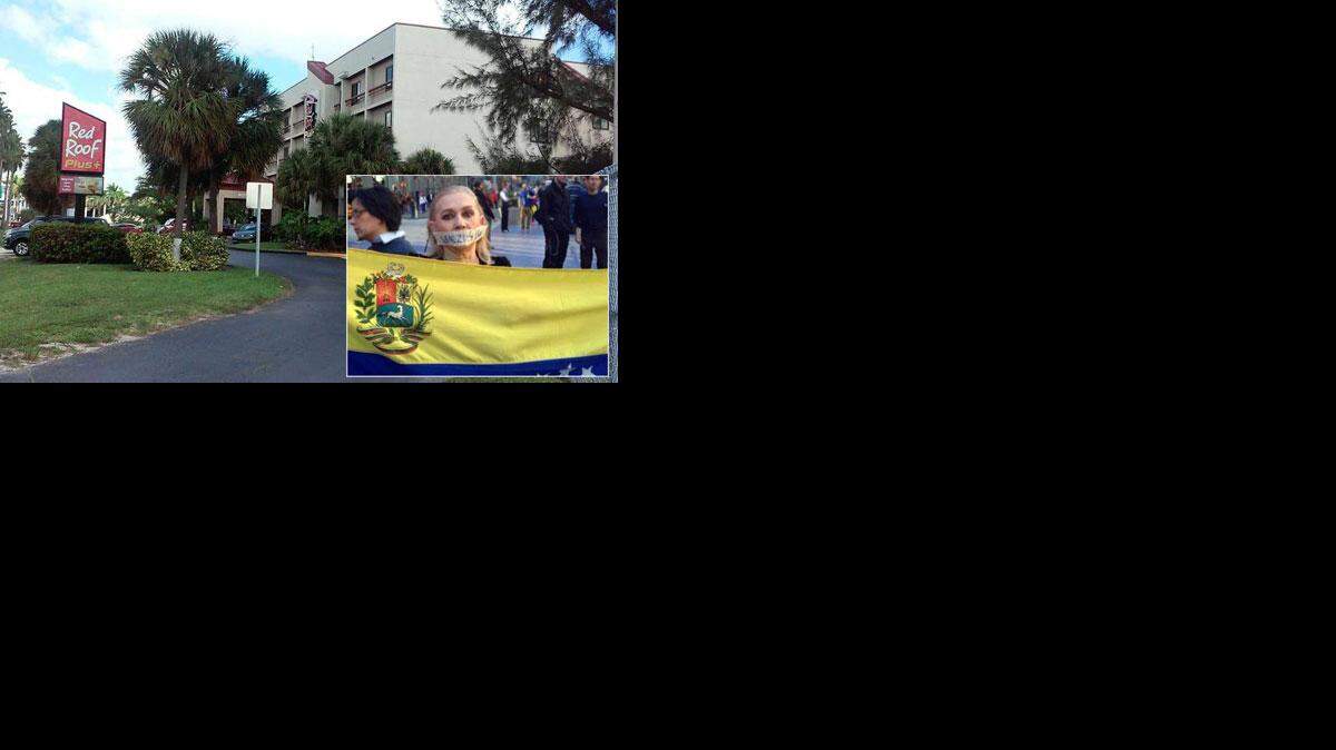 El motel Red Roof Inn cerca del Aeropuerto Internacional de Miami (MIA) sobre LeJeune Road donde Maylin Silva se quedó la noche antes de tratar de huir a Venezuela, según una denuncia penal.