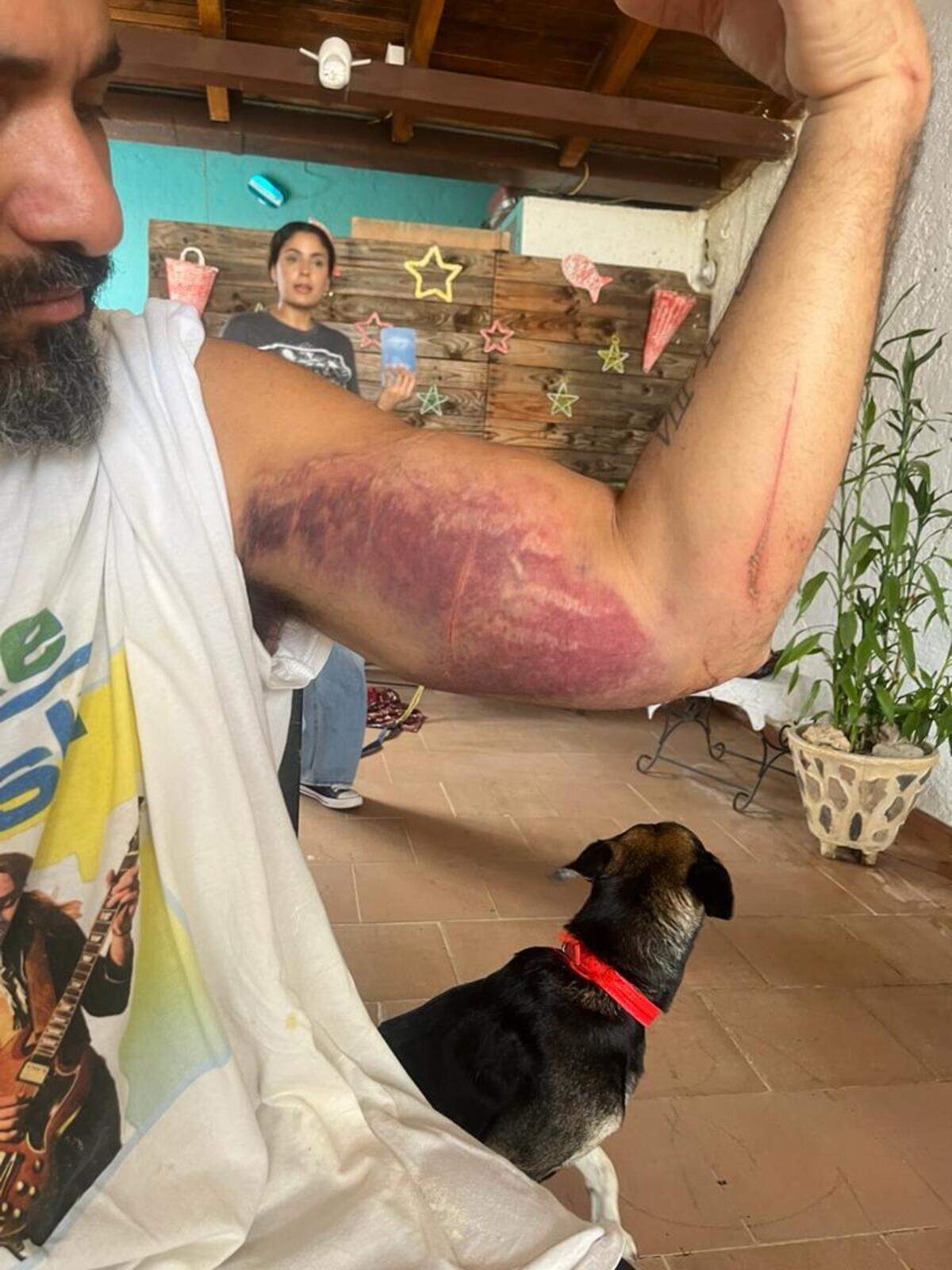 Joscar Petit sufrió nueve heridas.
