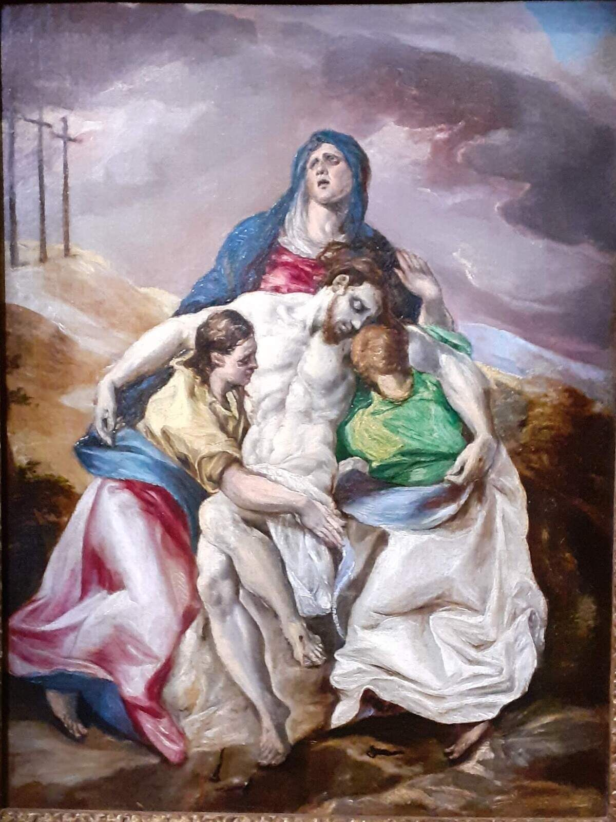 ‘La Piedad’ (Pietà) del Greco, datada cerca de 1570-1576 durante su etapa italiana (especialmente en Roma).