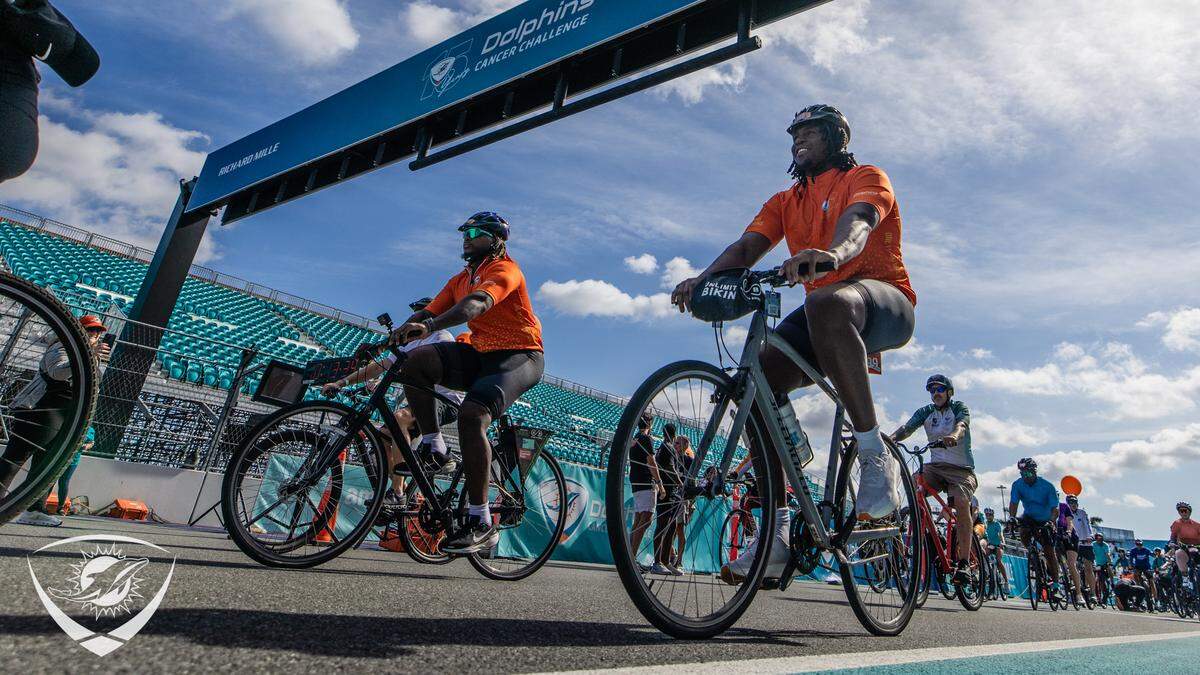 Los jugadores de los Dolphins fueron grandes animadores del DDC, el sábado 22 de febrero en el Hard Rock Stadium.