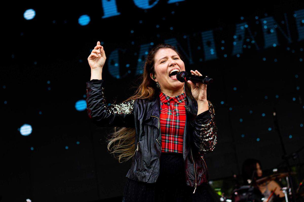 Paula Ríos, cantante y directora del grupo de rock para niños Tú Rockcito.
