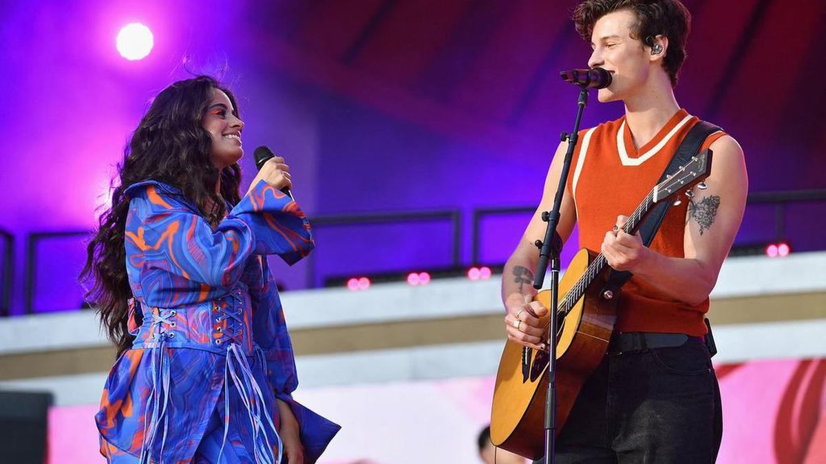 Los cantantes Camila Cabello y Shawn Mendes se presentan durante el festival 2021 Global Citizen Live en Great Lawn, Central Park el 25 de septiembre de 2021 en la ciudad de Nueva York. (Angela Weiss / AFP a través de Getty Images / TNS)