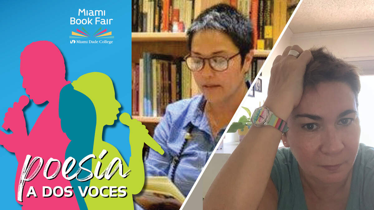 Poesía a dos voces con Lleny Díaz Valdivia y María Elena Hernández Caballero&nbsp;en el Koubek Center del Miami Dade College.