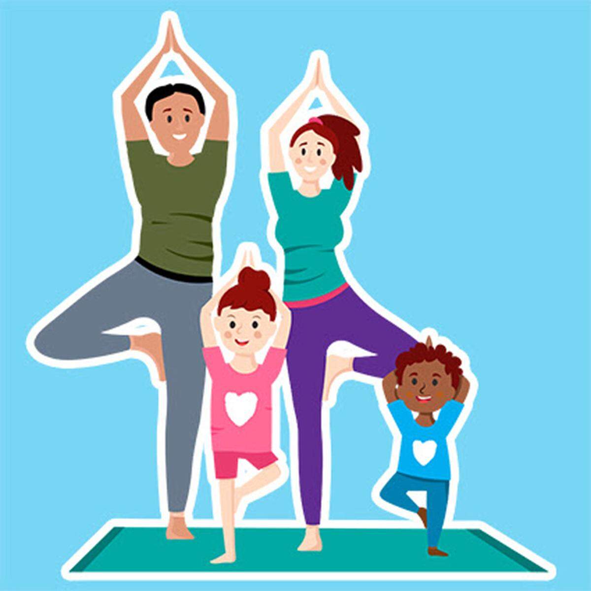 Yoga de relajación creativa para niños y familias.