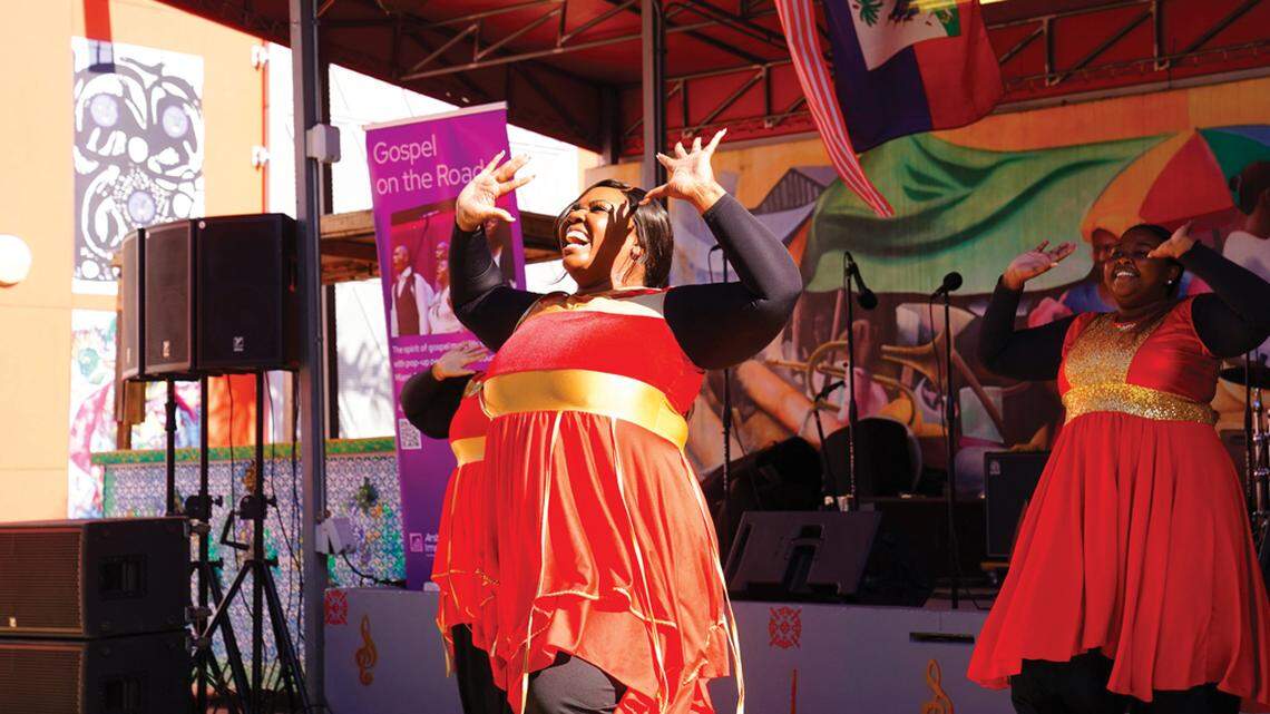 “Góspel en la carretera” en el Parque del dominó, Calle 8, La Pequeña Habana.