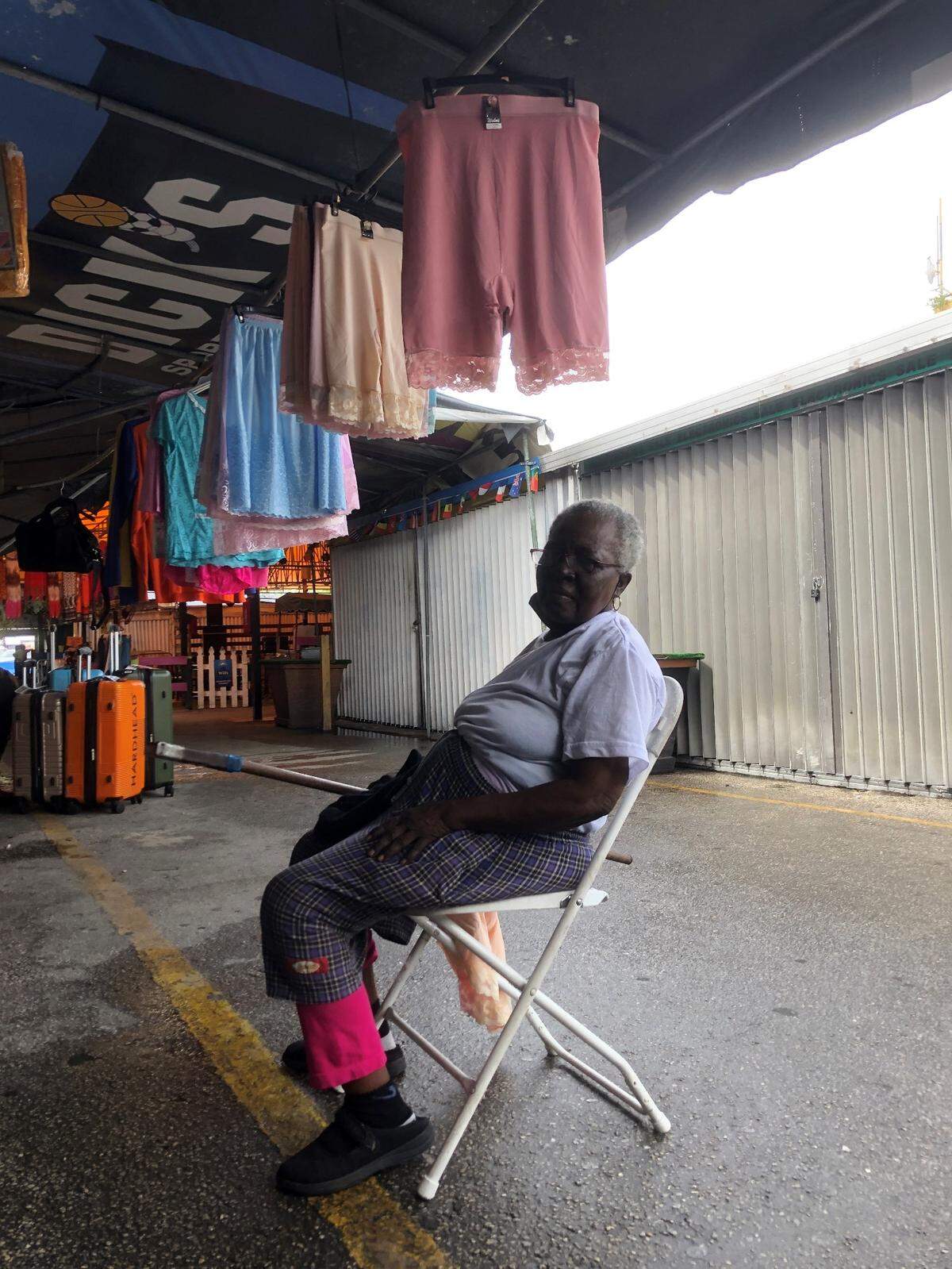 Cilia Luis, 78, called “Cici,” has been in the Opa-locka Hialeah Flea Market for 40 years. She has run a craft store for almost as long as she has been living in Miami (52 years) after coming from Haiti.