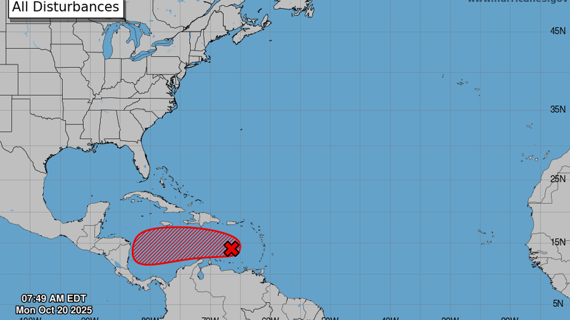 Modelos difieren en posibles trayectorias de la tormenta que se formará pronto en el Caribe