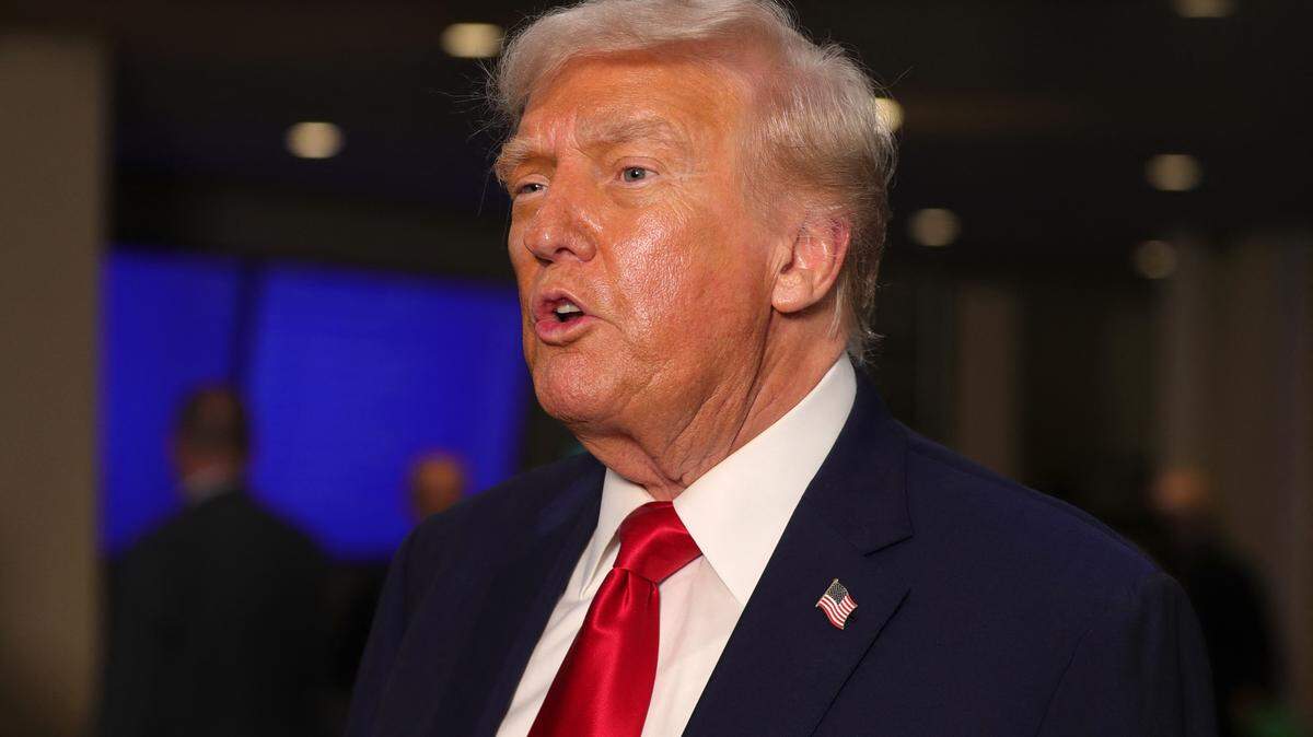 El presidente de Estados Unidos, Donald Trump, llega a la 80.ª sesión de la Asamblea General de la ONU (UNGA) el 23 de septiembre de 2025 en la ciudad de Nueva York.