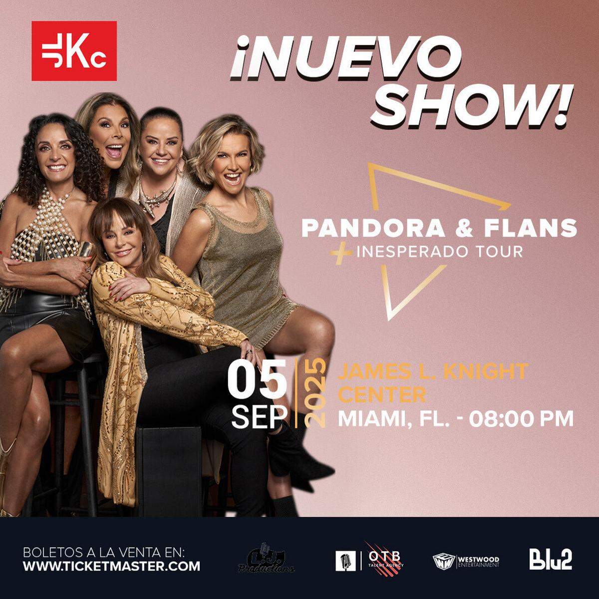 Pandora & Flans traen los éxitos que marcaron varias generaciones&nbsp;en el James L. Knight Center.