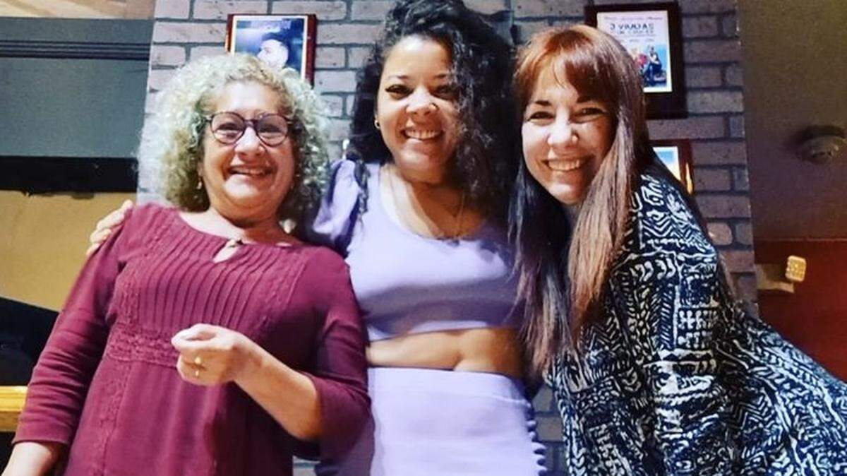 Marcolina Norma Reina, Aylín Zamora y Sandra Pérez.