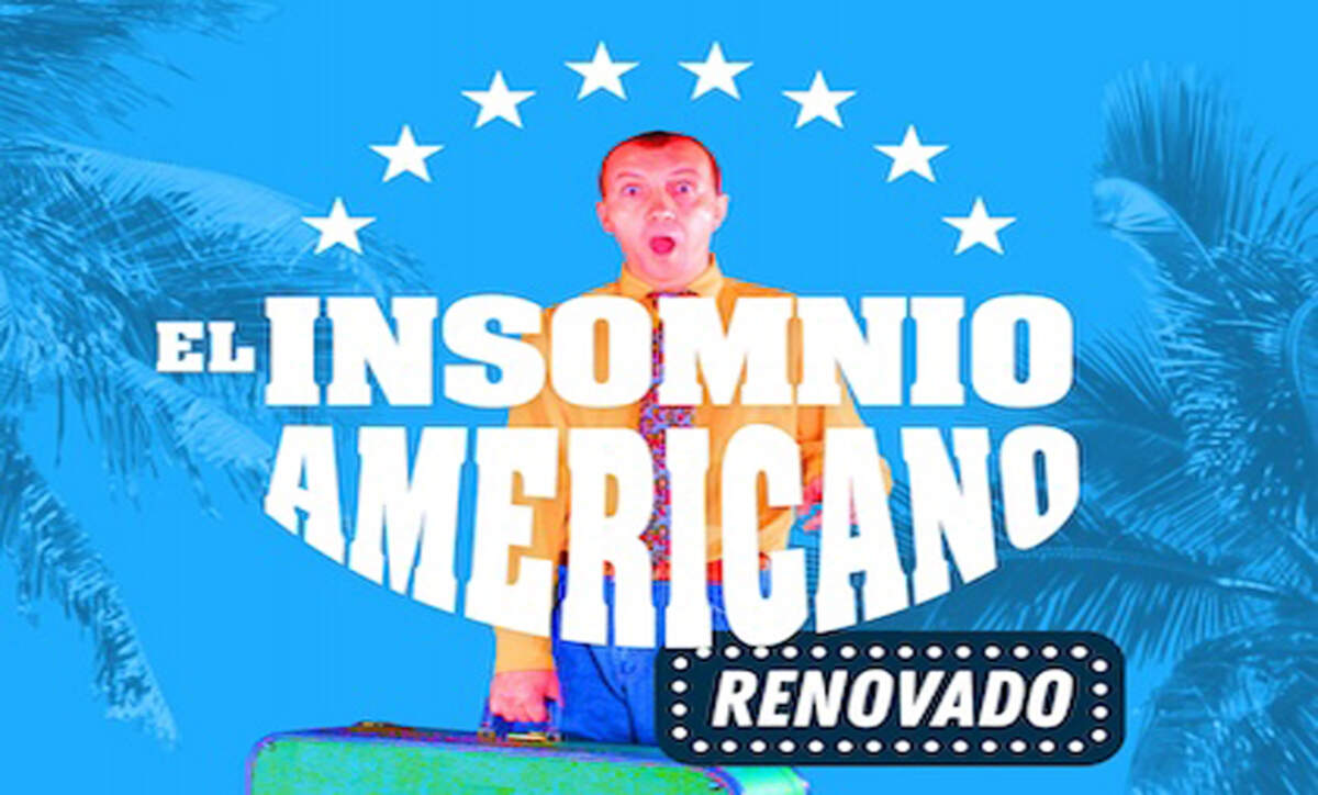El comediante colombiano Saulo García en ‘El insomnio americano’ en el Teatro Trail.
