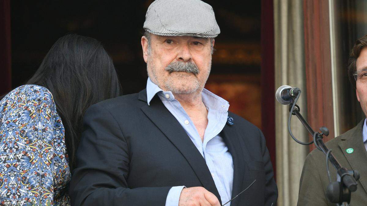 Antonio Resines durante la lectura del pregón de las Fiestas de San Isidro 2022, a 12 de mayo de 2022, en Madrid (España). FAMOSOS;POLÍTICA;SAN ISIDRO;FIESTAS;MADRID José Oliva / Europa Press 12/5/2022