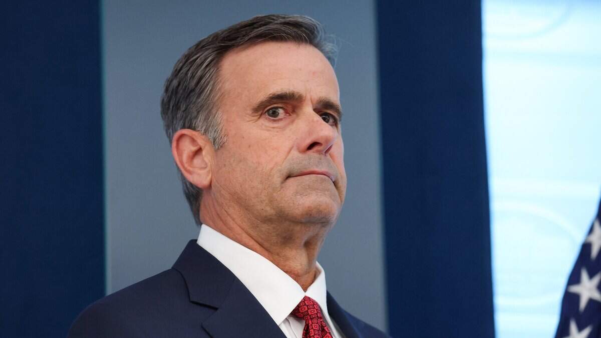 WASHINGTON, DC - APRIL 06:  CIA Director John L. Ratcliffe attends a news conference in James S. Brady Press Briefing Room of the White House on April 06, 2026 in Washington, DC. President Trump spoke about the successful military mission to rescue a weapons systems officer whose F-15E Strike Eagle was shot down in Iran. (Photo by Anna Moneymaker/Getty Images)