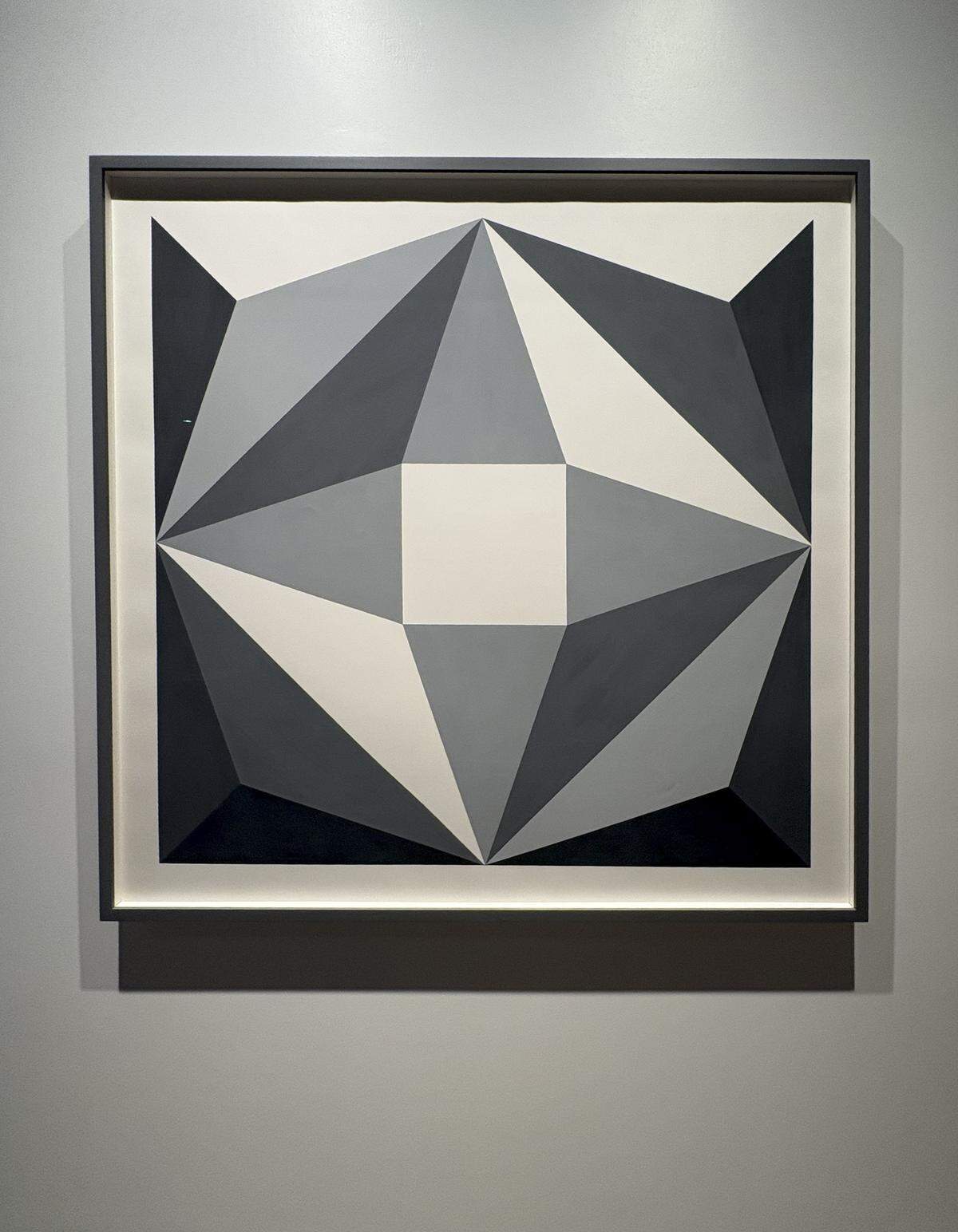 “0346”, 2016, acrílico sobre papel Arches Hot Press de 140 lb., 45 x 45 pulgadas.