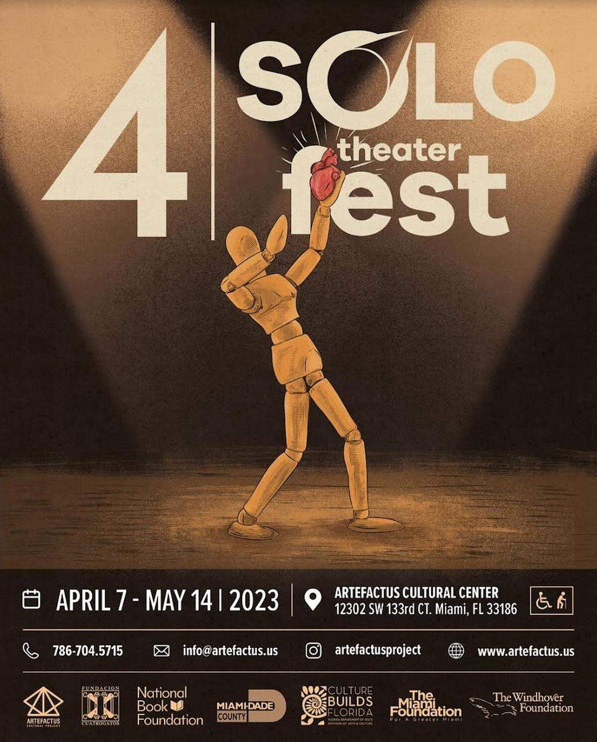 Cartel de esta cuarta edición del Solo Theater Fest.