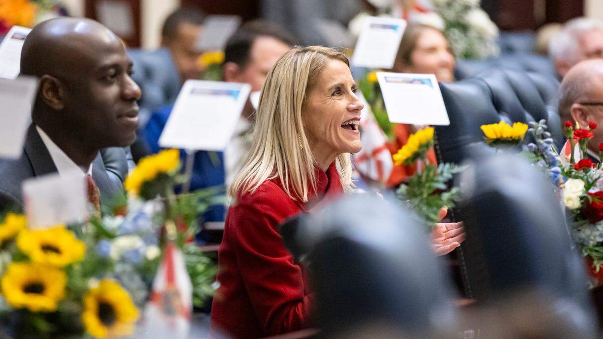 La representante estatal Vicki Lopez, republicana de Miami, en el primer día de la sesión legislativa en el Capitolio estatal el pasado 4 de marzo.