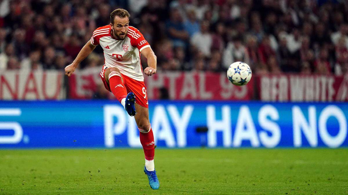 El delantero del Bayern Munich Harry Kane anotó un gol en el triunfo 4-3 ante el Manchester United, en el partido de la Liga de Campeones celebrado el 20 de septiembre de 2023 en Munich.