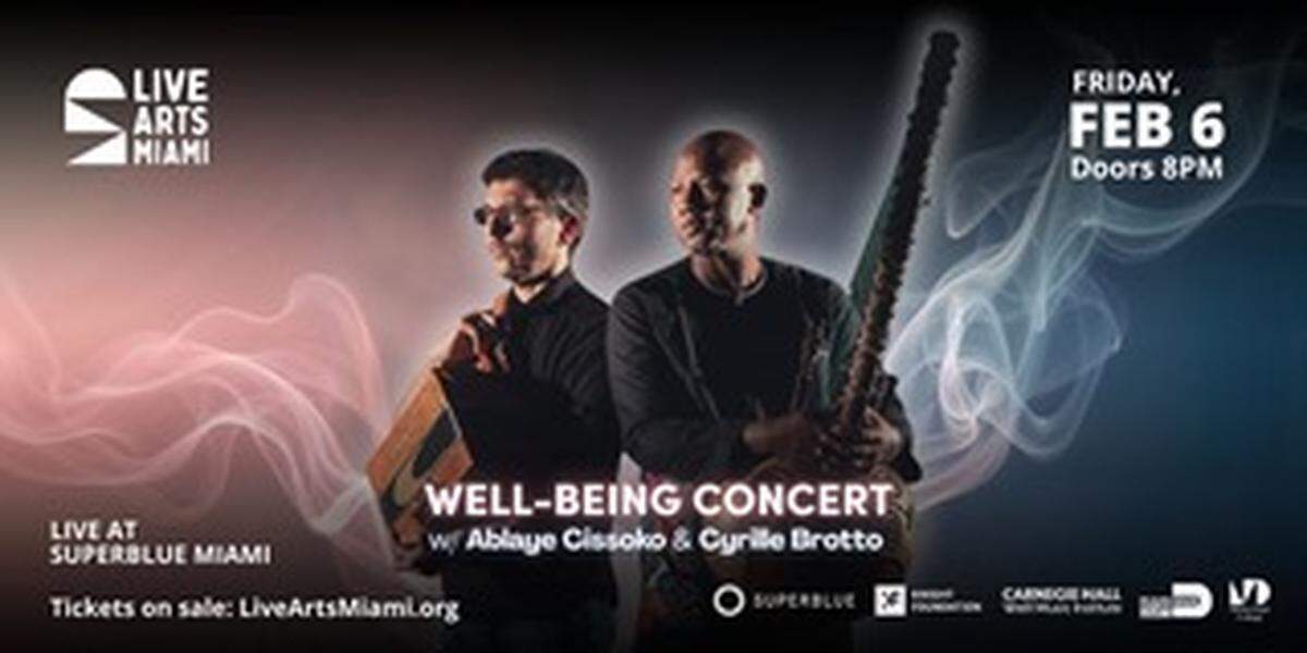 Live Arts Miami presenta un “Well-Being Concert” el viernes 6 de febrero, una experiencia musical inmersiva desarrollada en colaboración con Carnegie Hall. 