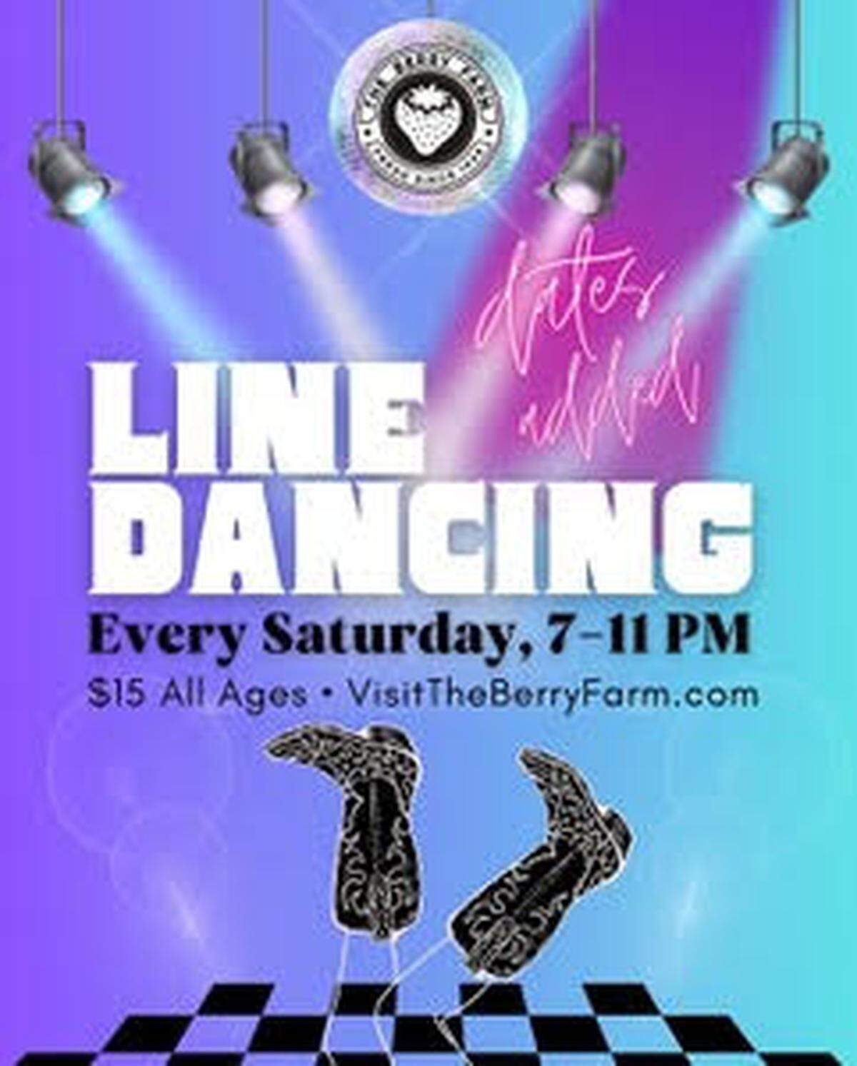 Todos los sábados hasta el 10 de mayo, disfruta de fiestas country al aire libre con&nbsp;'line dancing'.