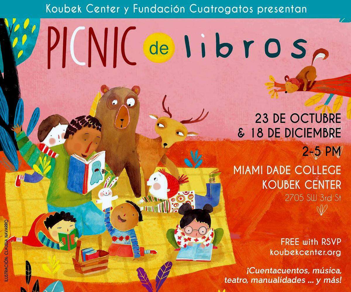 Picnic de libros: Una serie familiar gratuita que incluye cuentos, teatro, música, artes, danza, manualidades y canastas de picnic llenas de libros.