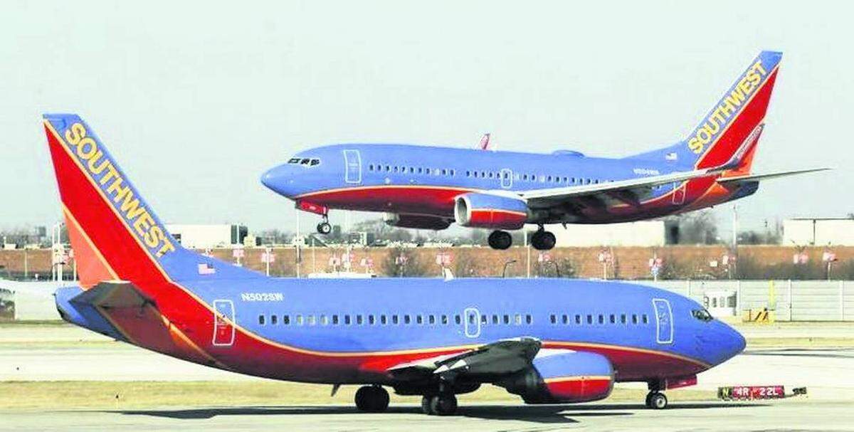 Aviones de Southwest Airlines en el Aeropuerto Internacional de Miami.