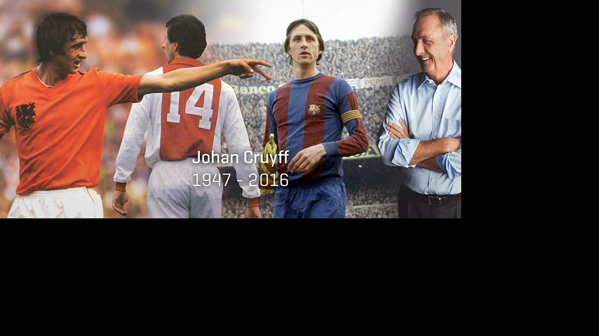 El icono holandés Johan Cruyff ha muerto a la edad de 68 años, según confirma un comunicado su página web oficial www.worldofjohancruyff.com.