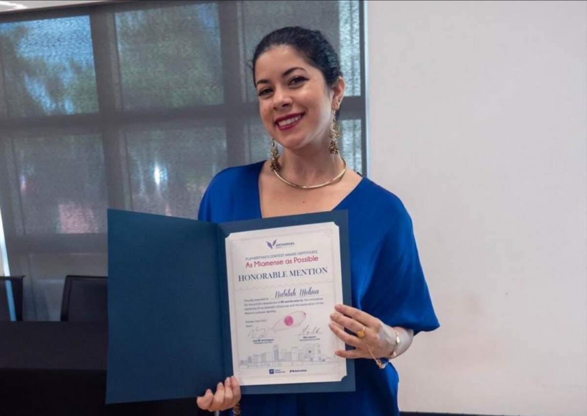 La dramaturga y actriz Nabila Molina, vista recientemente en la obra de Abilio Estévez ‘El Circo Maravillas cierra por fin sus puertas’, obtuvo una mención honorífica en la primera edición del concurso.