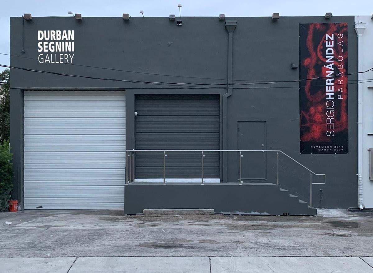 Fachada de la galería Durbán Segnini en Miami.