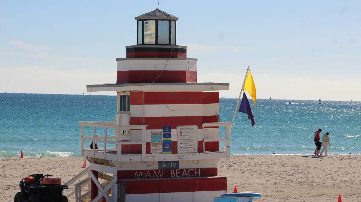 Un día radiante y soleado en Miami Beach.