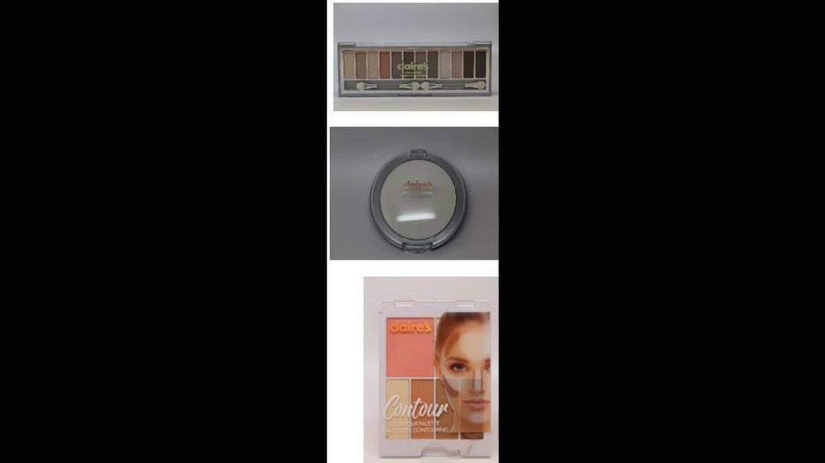 Eye Shadow, Compact Powder and Contour Palette of Claire’s.