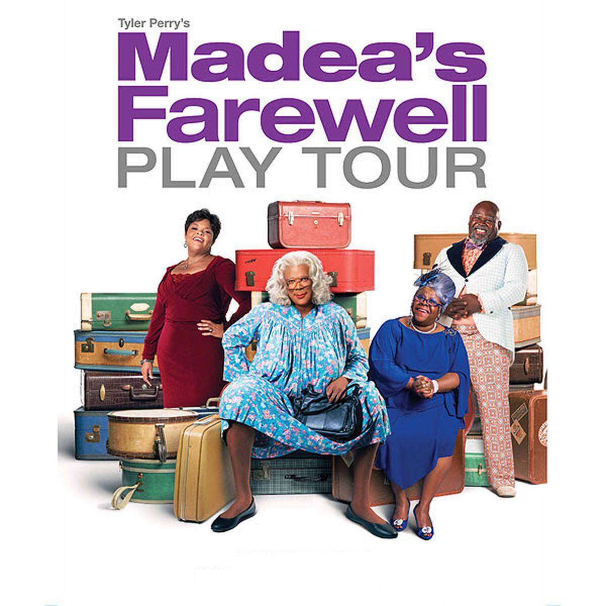 El actor, dramaturgo, cineasta, comediante Tyler Perry, creador del personaje de Madea, una mujer de edad avanzada, ingeniosa y simpática, llega a Miami con su Tyler Perry’s Madea’s Farewell.