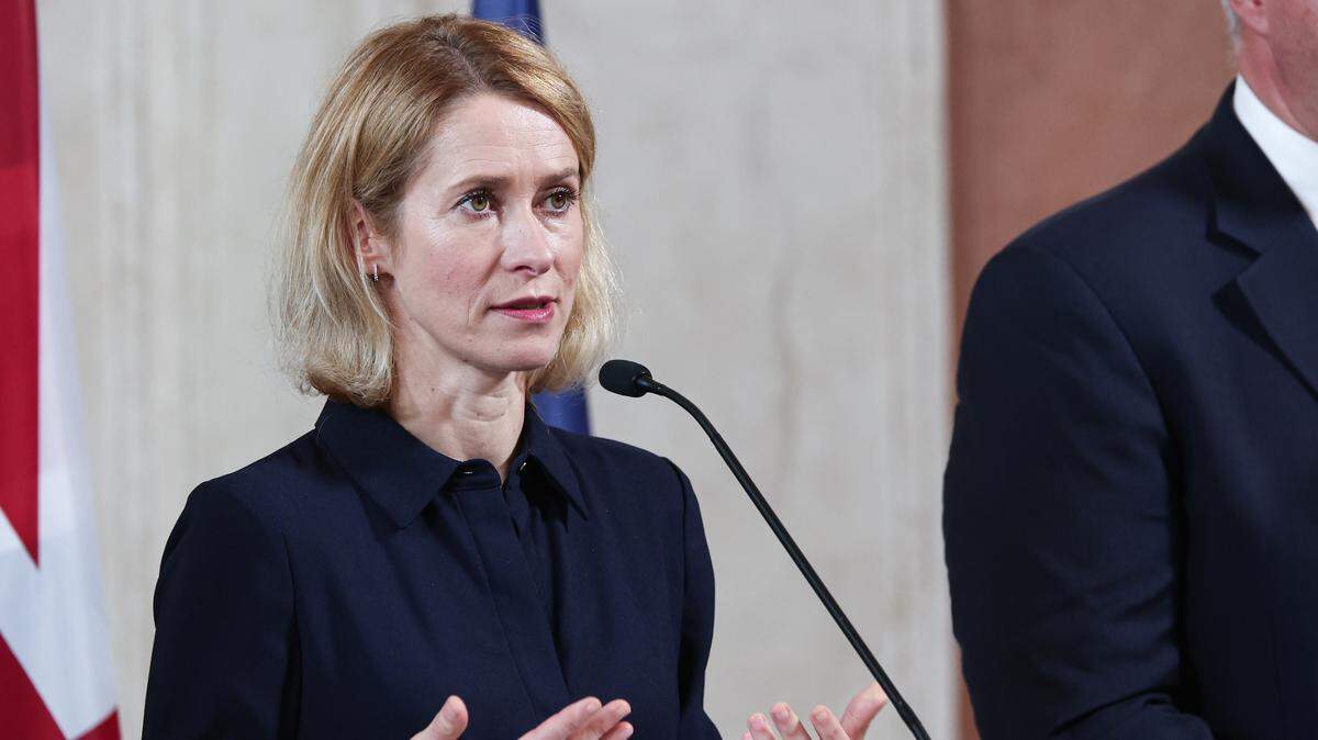 12 de junio de 2025, Italia, Roma: Kaja Kallas, alta representante de la UE para Asuntos Exteriores, habla en una conferencia de prensa en el marco de la reunión de Weimar Plus.
