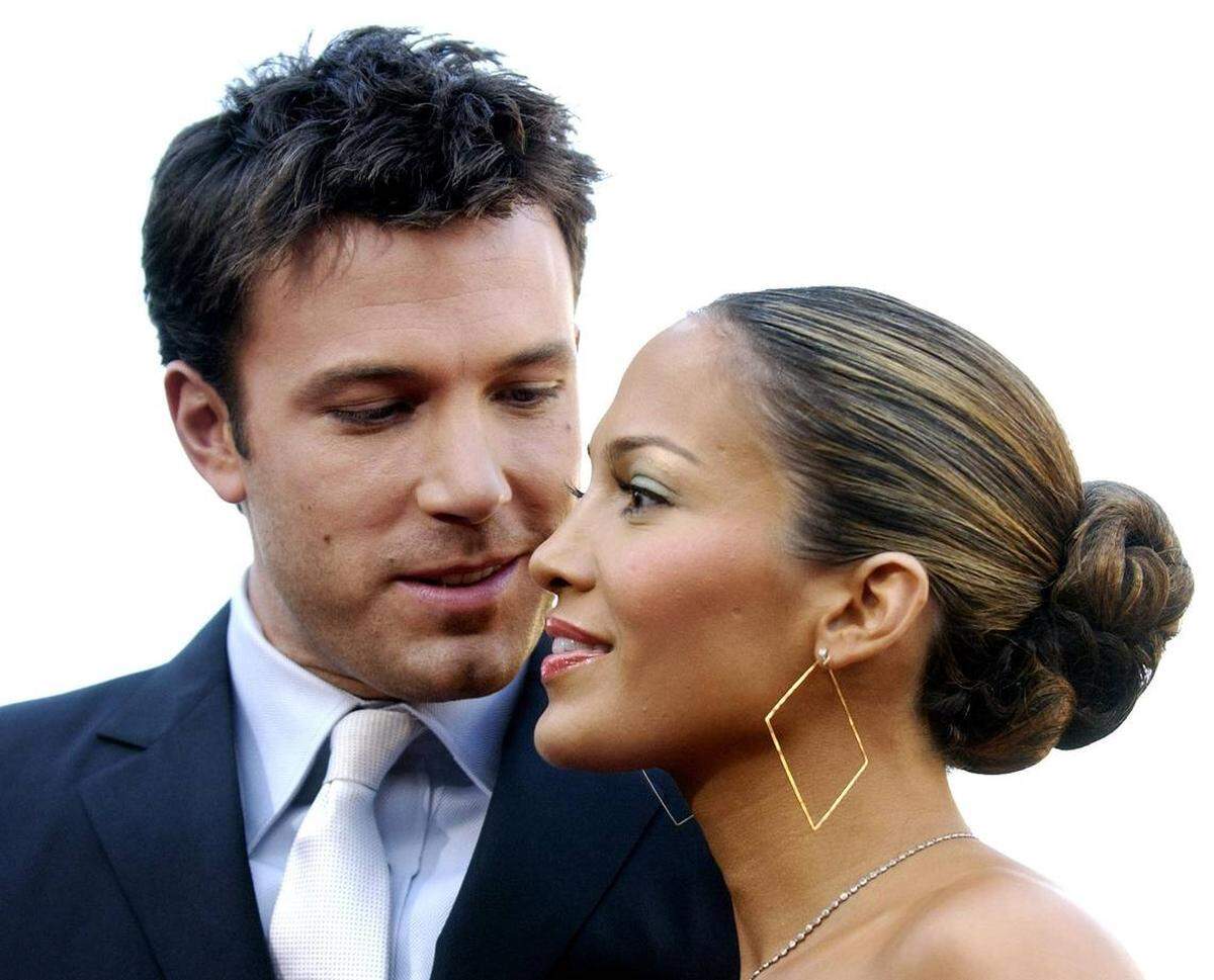 Ben Affleck y Jennifer López en el estreno de ‘Daredevil’ en Los Ángeles, en el 2003.